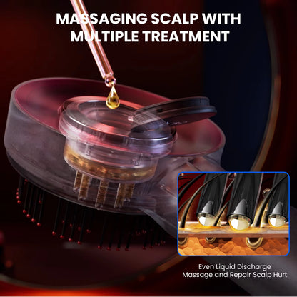 Scalp3 Scalp Massaging Brush Hair Massager Comb with IPX7 Waterproof, Cordless Electric Massager Type-C